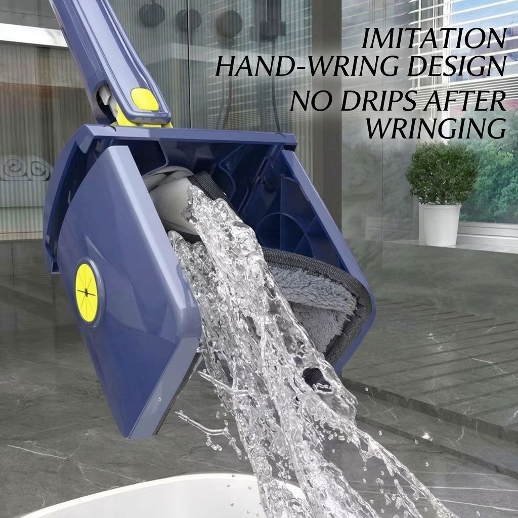 Premium Hands Free Self Squeeze Microfiber Flat Mop