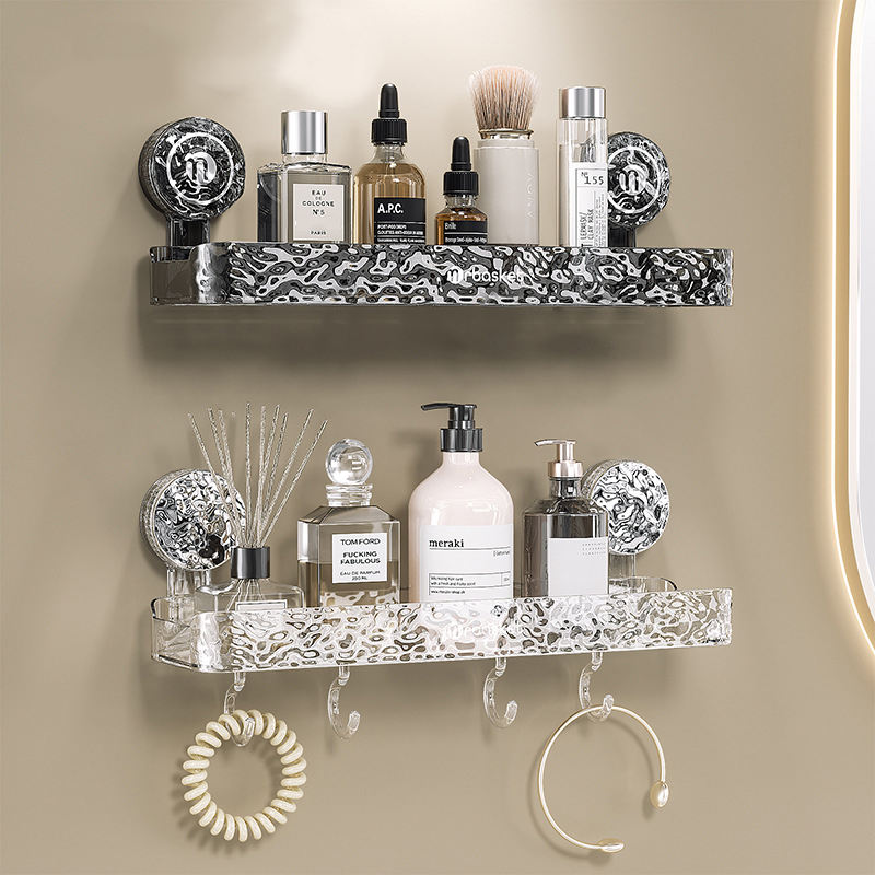 Luxury No Drill Suction Cup Bathroom Shower Shelves