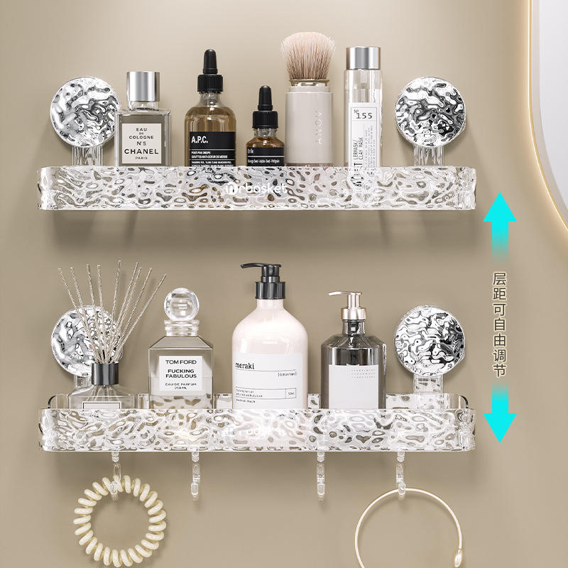 Luxury No Drill Suction Cup Bathroom Shower Shelves