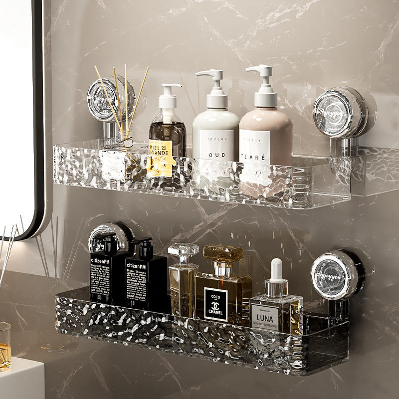 Luxury No Drill Suction Cup Bathroom Shower Shelves