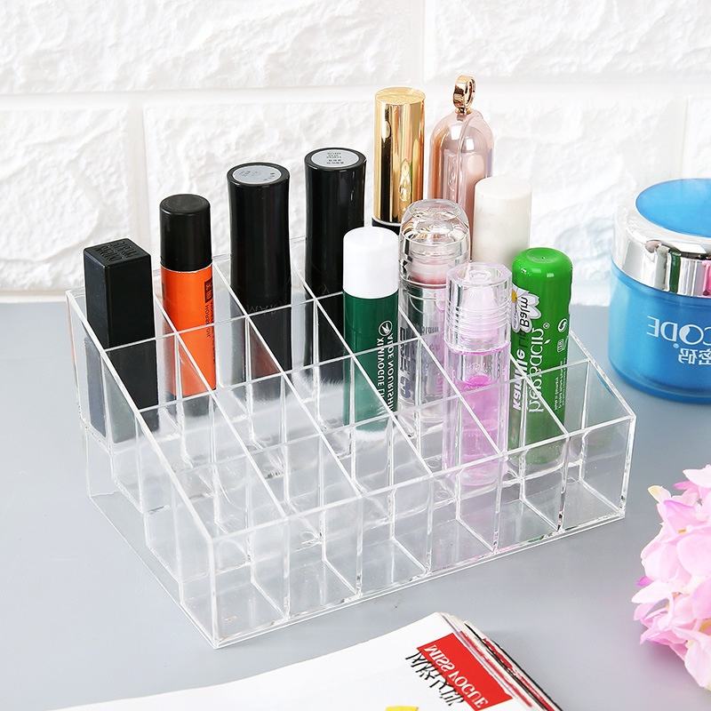 Premium Clear Acrylic Lipstick Holder Makeup Organizer Tower
