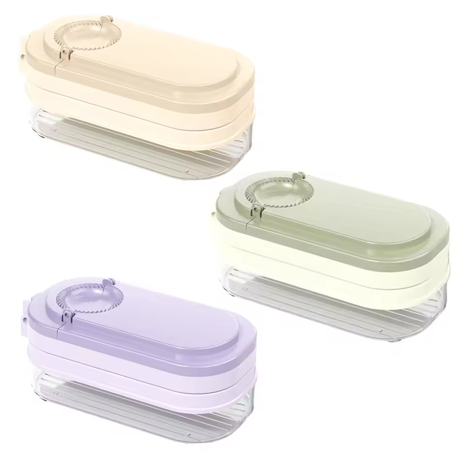 Multi-Layer Sealed Dumpling Storage Box with Freshness Timer
