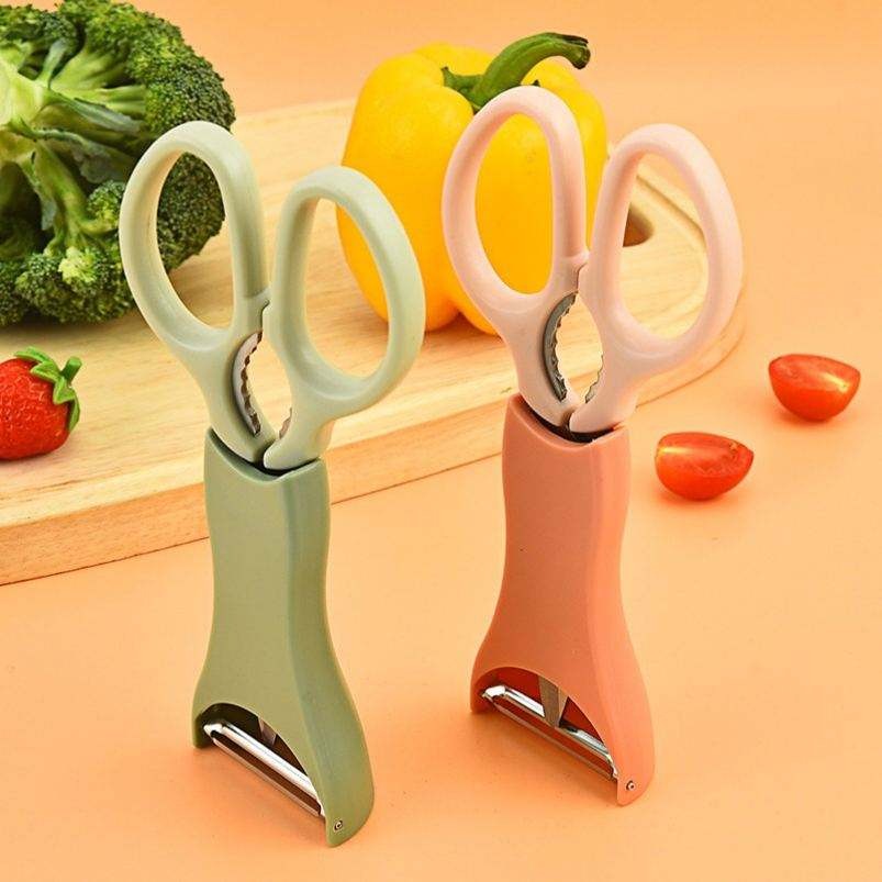 Multipurpose 2 In 1 Kitchen Scissors Peeler