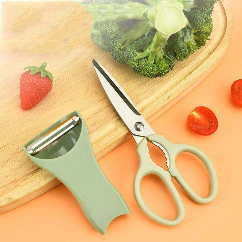 Multipurpose 2 In 1 Kitchen Scissors Peeler