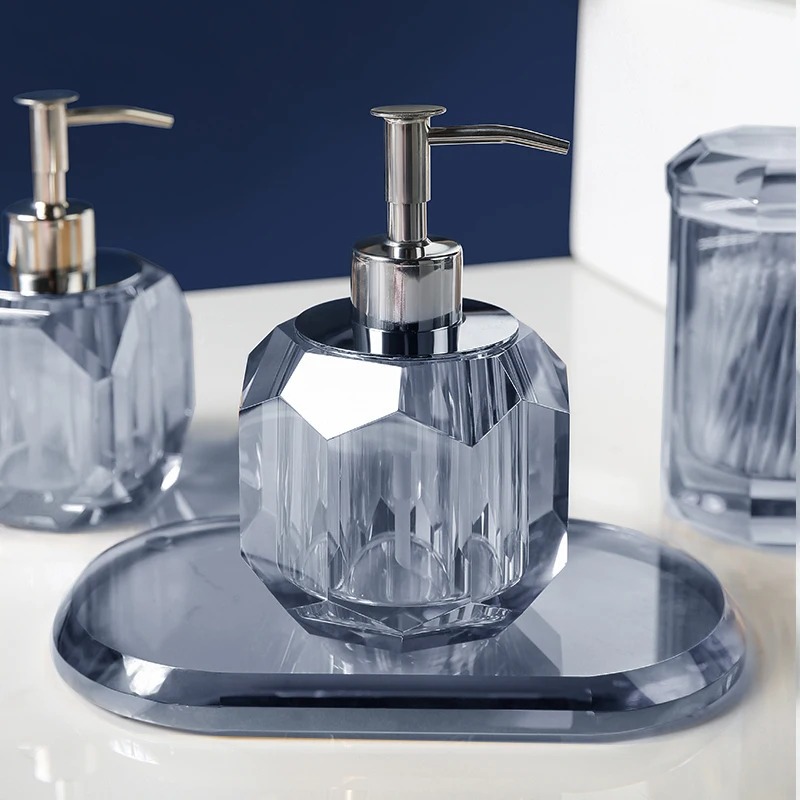 elegant crystal glass bathroom soap dispenser set elegant crystal glass bathroom soap dispenser set