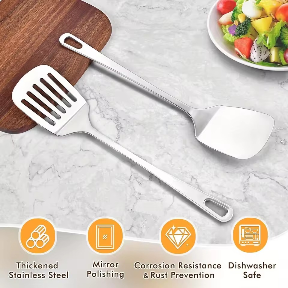 Premium Beveled Edge Silicone Wok Spatula Turner