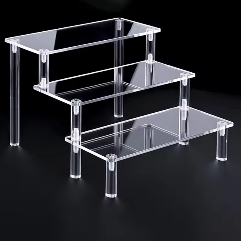 Clear Acrylic Three Tier Display Riser Stand
