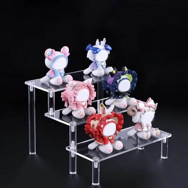 Clear Acrylic Three Tier Display Riser Stand