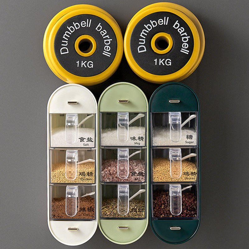 5in1 Acrylic Wall Mounted Spices Box