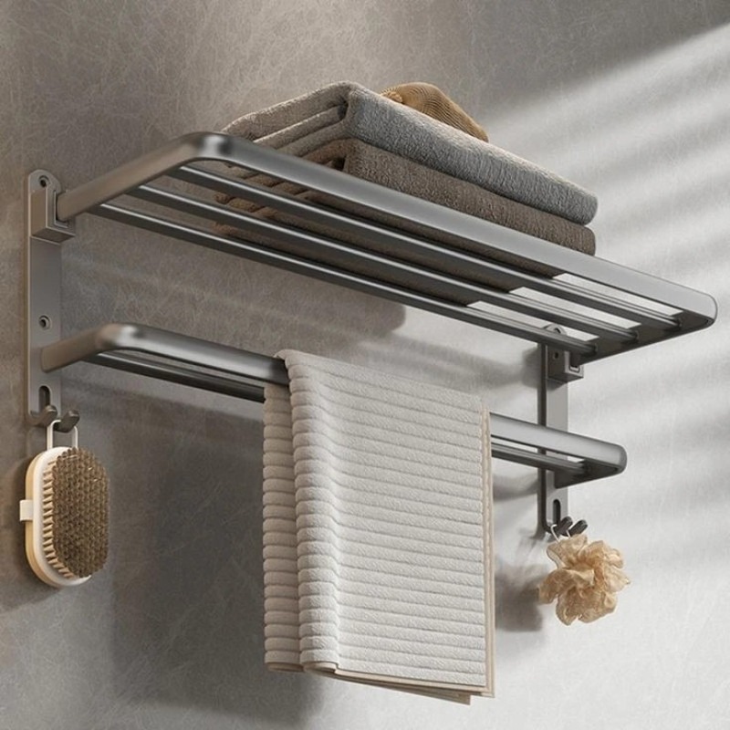 No Drilling Movable Towel Rack