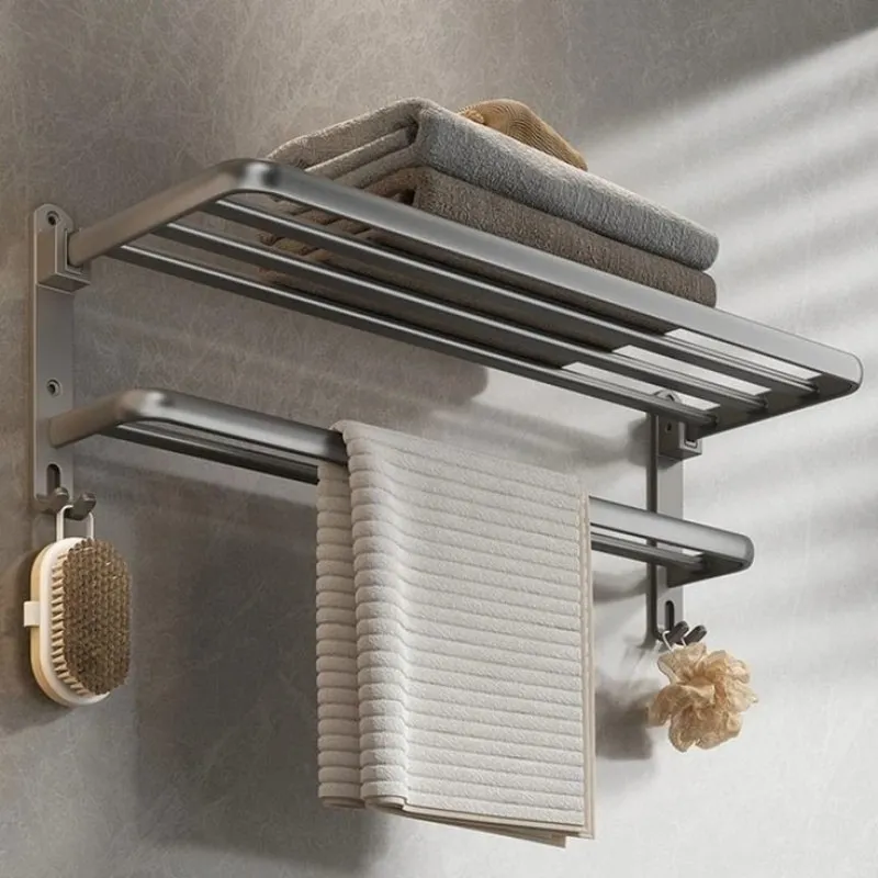 No Drilling Movable Towel Rack