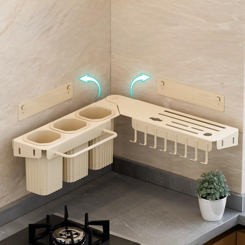 Wall Mounted Over The Sink Organizer Rack
