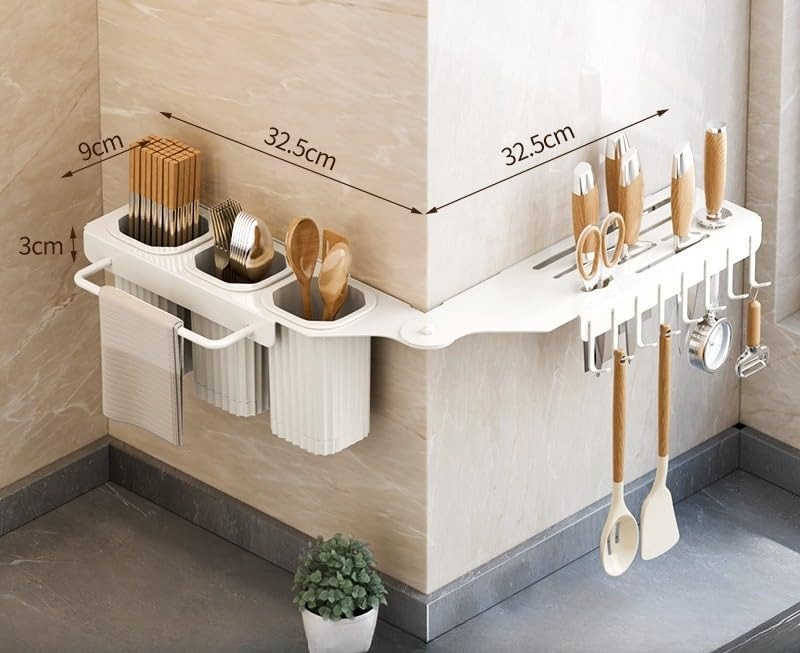 Wall Mounted Over The Sink Organizer Rack
