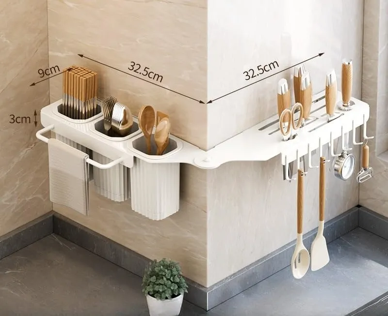 Wall Mounted Over The Sink Organizer Rack