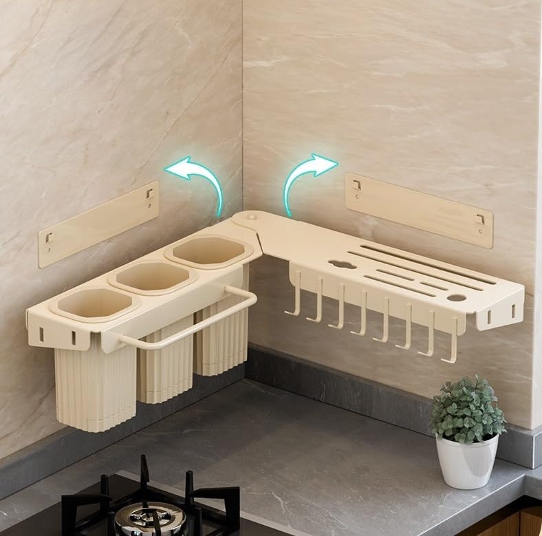Wall Mounted Over The Sink Organizer Rack