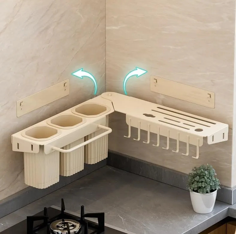 Wall Mounted Over The Sink Organizer Rack