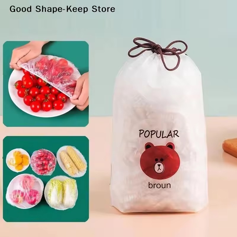 100Pcs Reusable Elastic Food Storage Covers