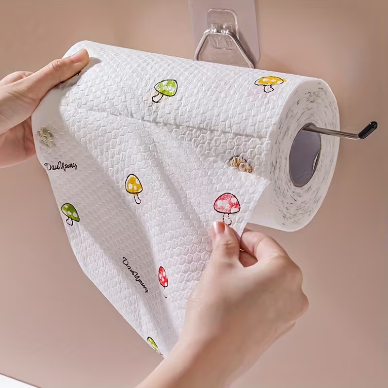 Reusable 50 Sheets Tissue Roll, Cleaning Paper Towels