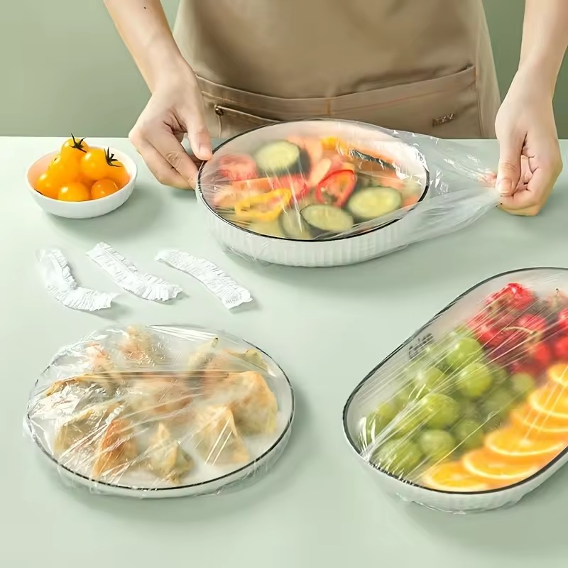 100Pcs Reusable Elastic Food Storage Covers