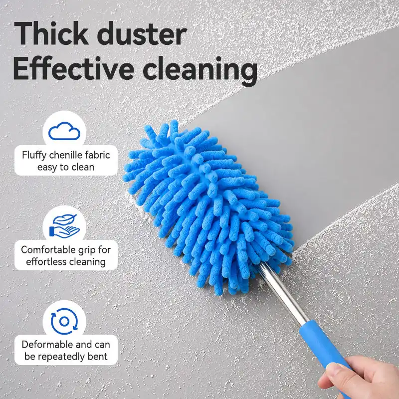 Telescopic Microfiber Wall Duster Cleaning Brush