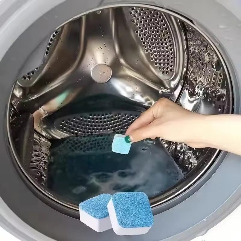 12 Pcs Washing Machine Cleaning Tablet Solid Washing Machine Cleaner
