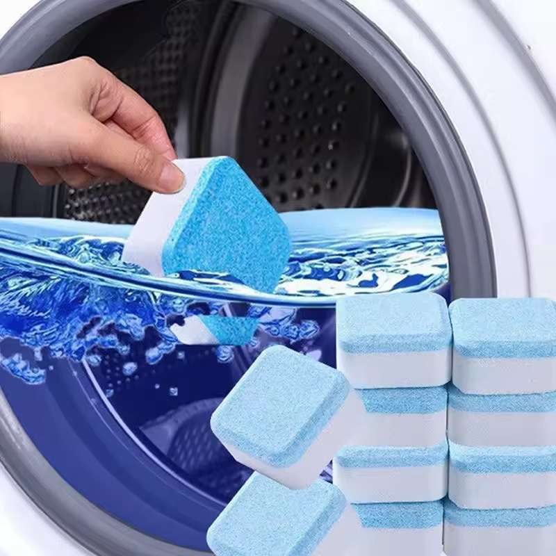 12 Pcs Washing Machine Cleaning Tablet Solid Washing Machine Cleaner