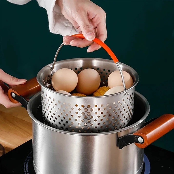 Stainless Steel Steamer & Frying Basket 18CM