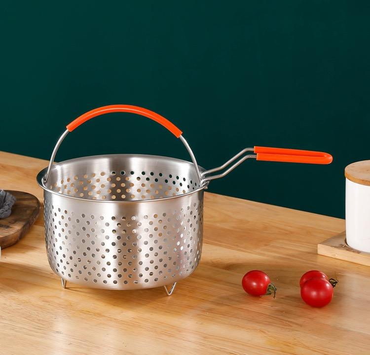 Stainless Steel Steamer & Frying Basket 18CM