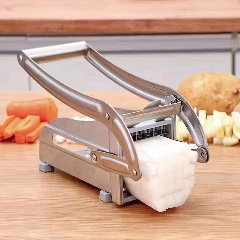 2-in-1 Stainless Steel French Fry & Vegetable Cutter