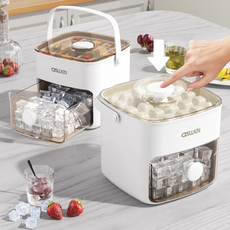 Easy Press Type Ice Cube Bucket