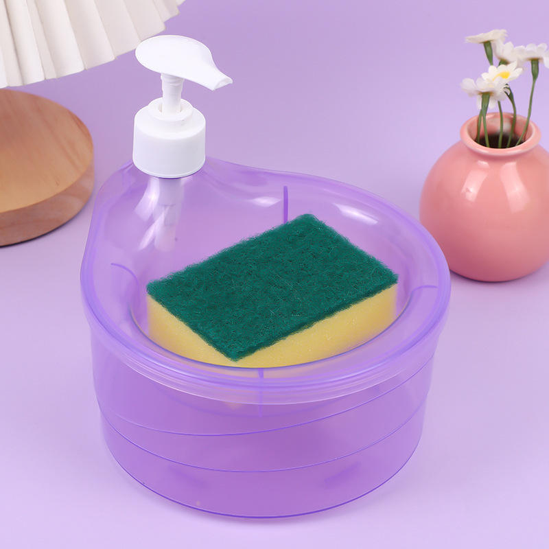 Liquid Soap Dispenser With Pump & Sponge