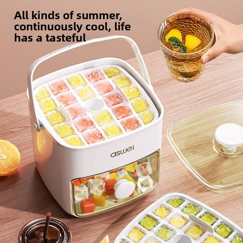 Easy Press Type Ice Cube Bucket