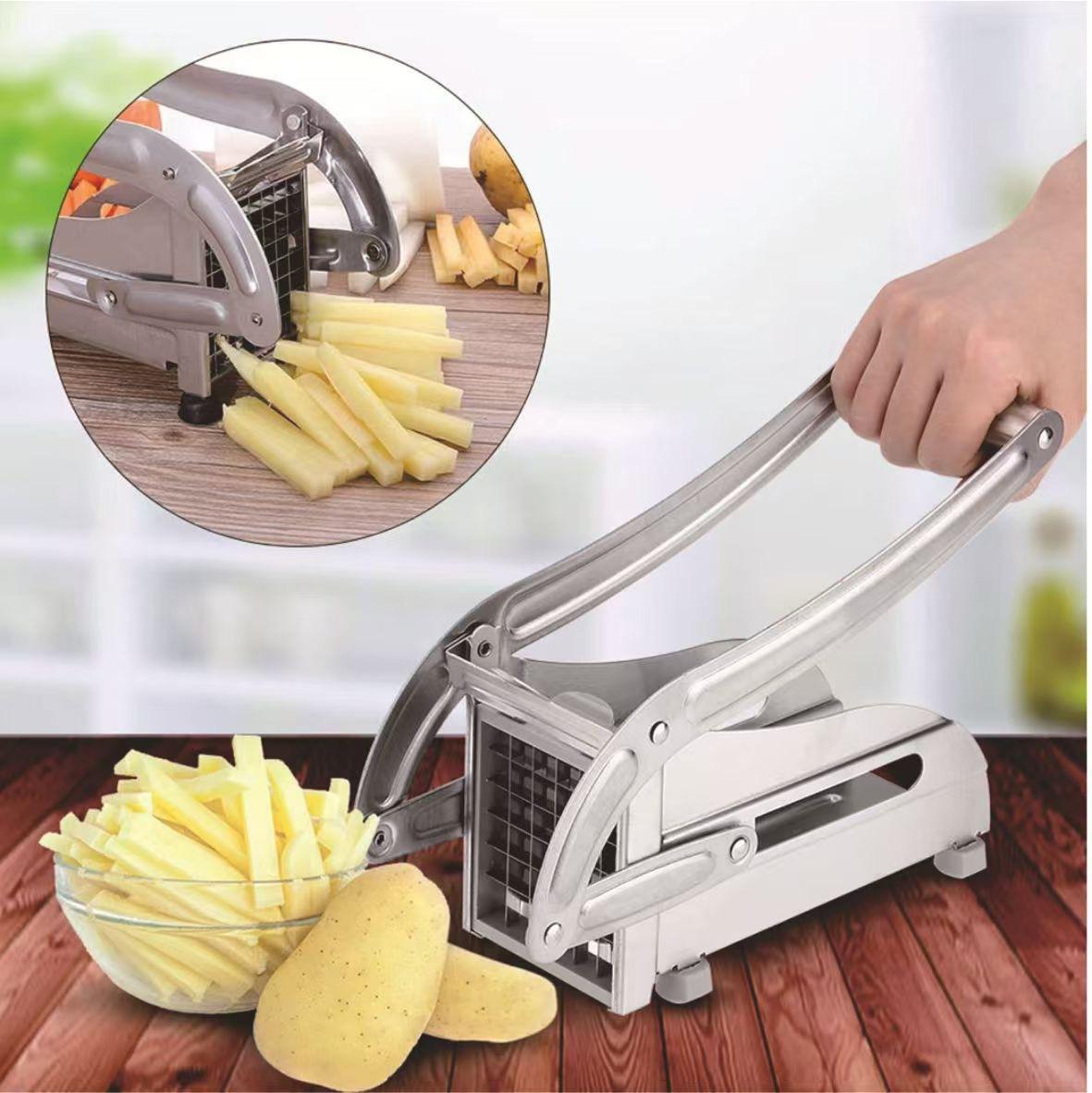2-in-1 Stainless Steel French Fry & Vegetable Cutter