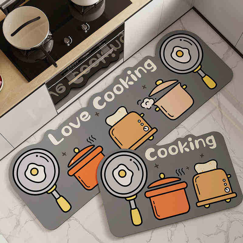 2Pcs Set Kitchen Floor Mat Non Slip