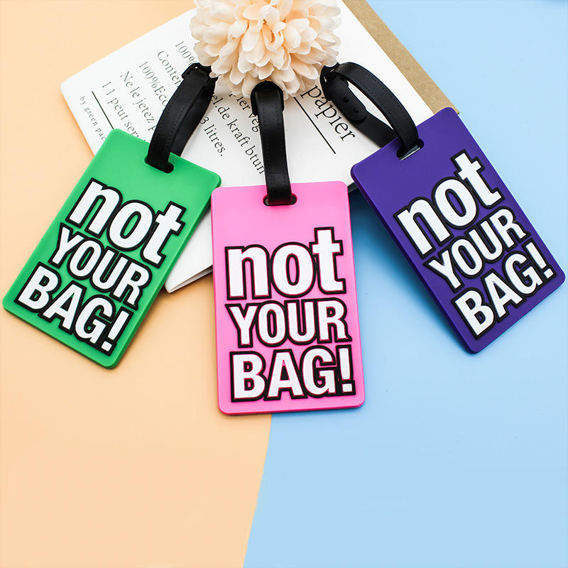 Fashion Creative Letter "Not Your Bag" Cute Travel Luggage Tags Label