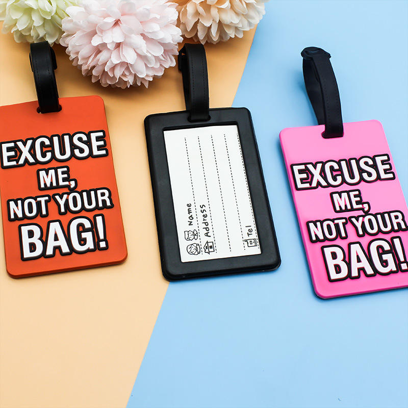 Fashion Creative Letter "Not Your Bag" Cute Travel Luggage Tags Label