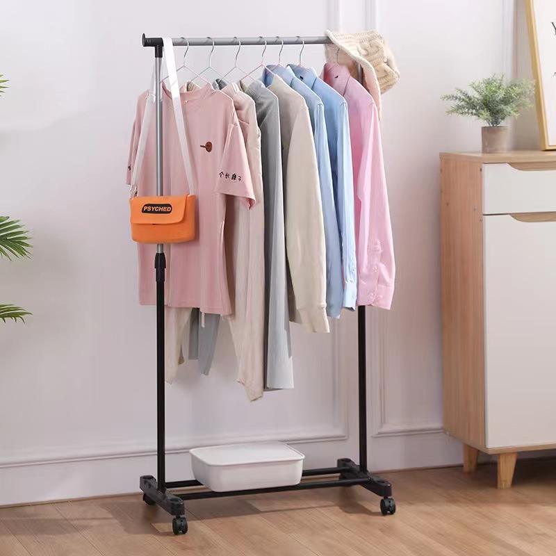 Single Pole Stainless Steal Clothes Rack