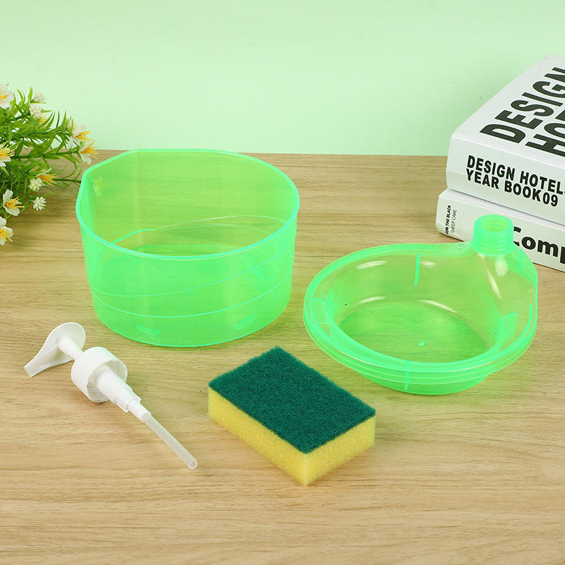 Liquid Soap Dispenser With Pump & Sponge