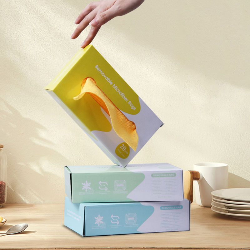 20 pcs Microfiber Cleaning Cloth with Box