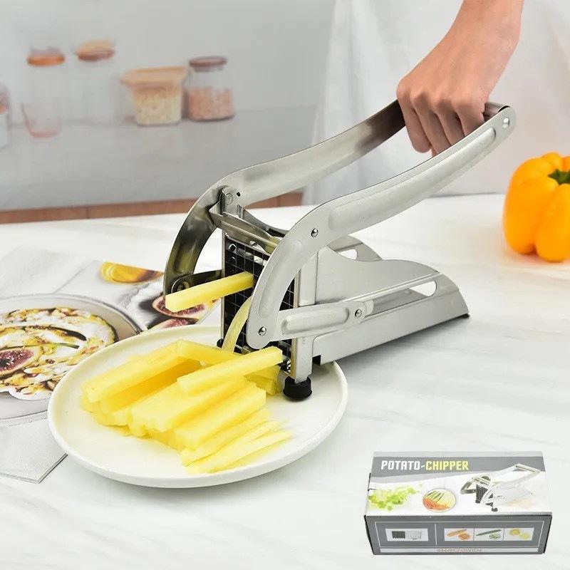 2-in-1 Stainless Steel French Fry & Vegetable Cutter