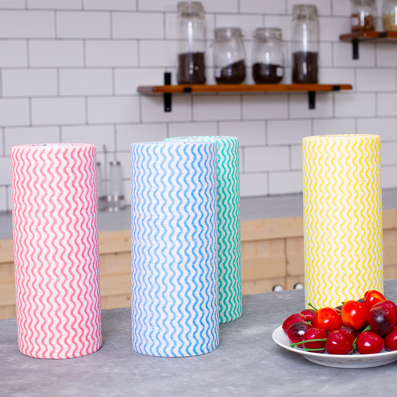 40PC Roll Kitchen Towel Reusable Cleaning Cloth