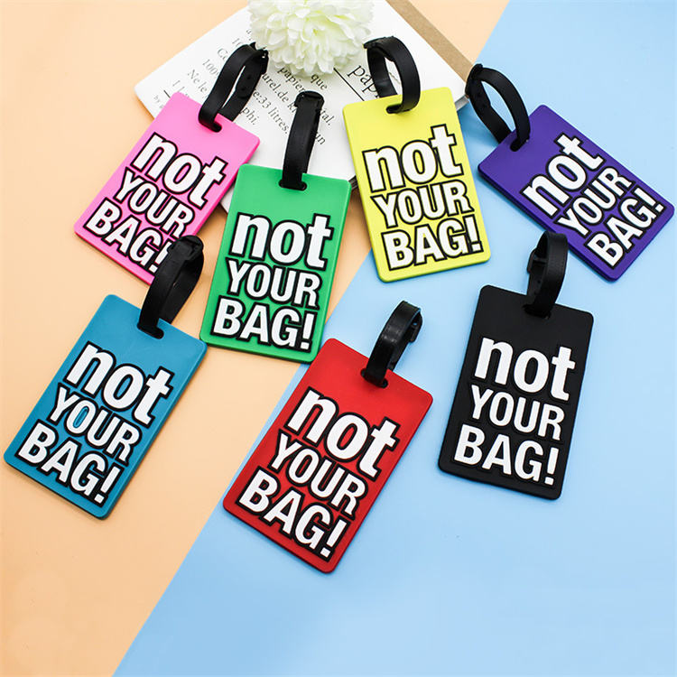 Fashion Creative Letter "Not Your Bag" Cute Travel Luggage Tags Label