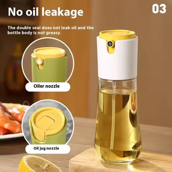 2 in 1 Oil Sprayer For Cooking Thickened Glass Oil Sprayers (300ML)