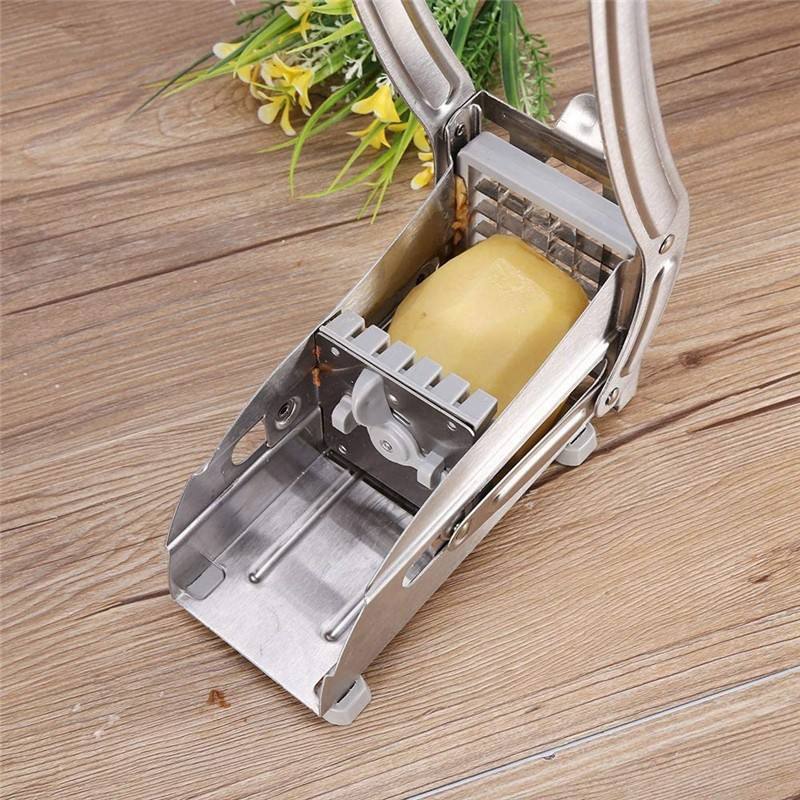 2-in-1 Stainless Steel French Fry & Vegetable Cutter