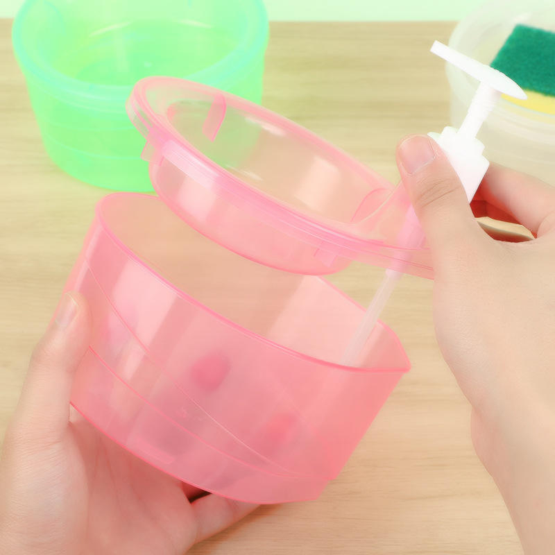 Liquid Soap Dispenser With Pump & Sponge