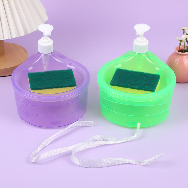 Liquid Soap Dispenser With Pump & Sponge