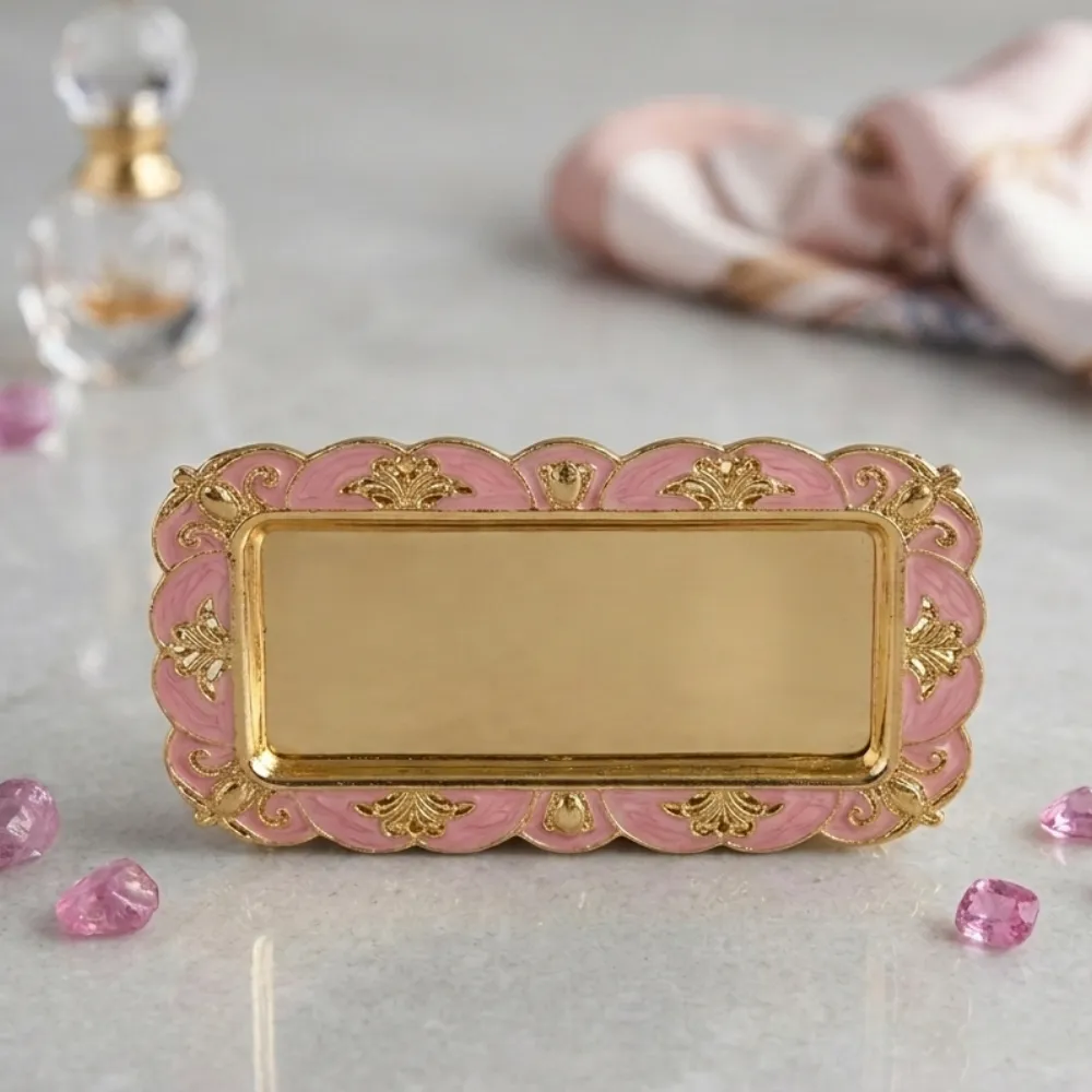 Vintage Rose Gold Serving Tray