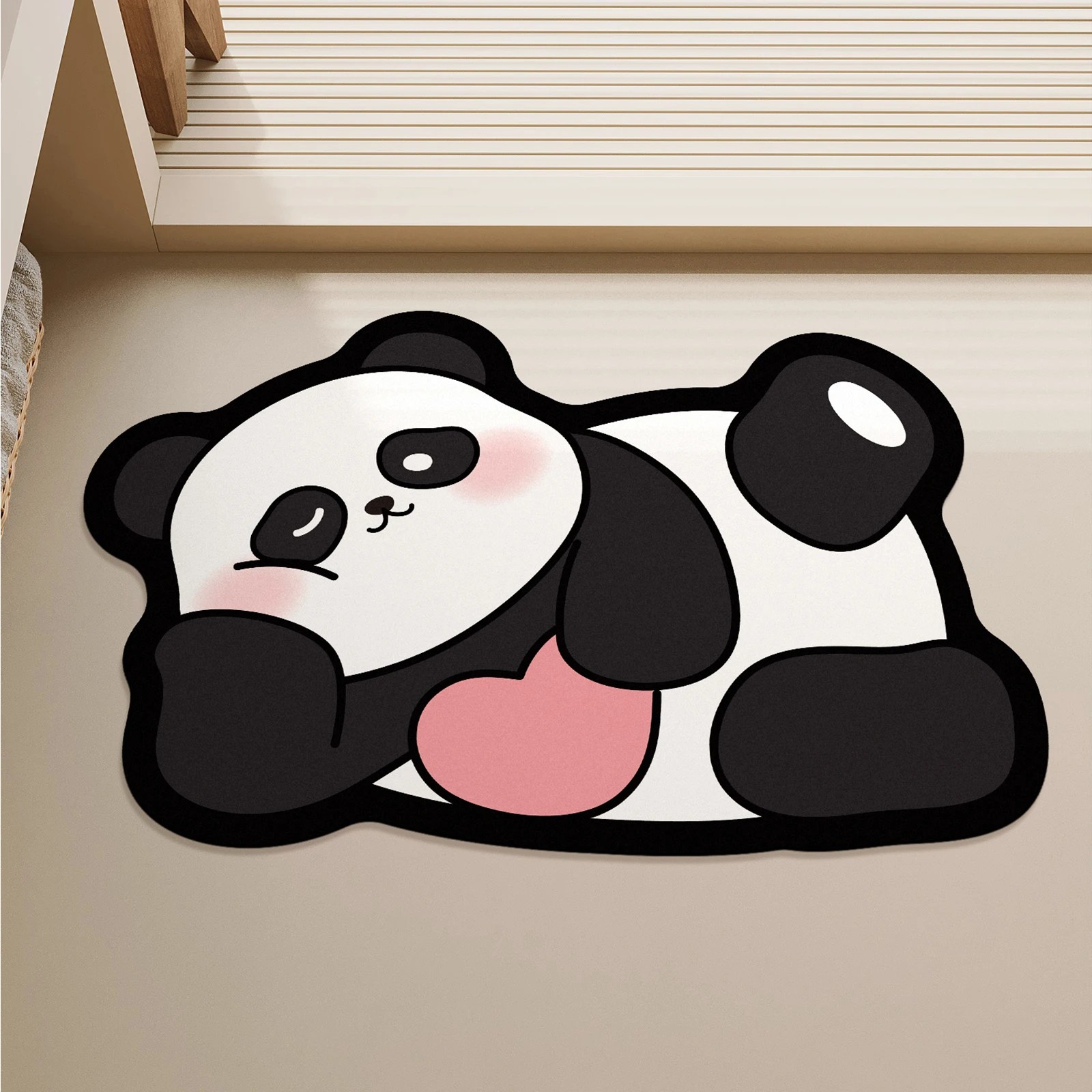 Cute Panda Shaped Non-Slip Floor Mat