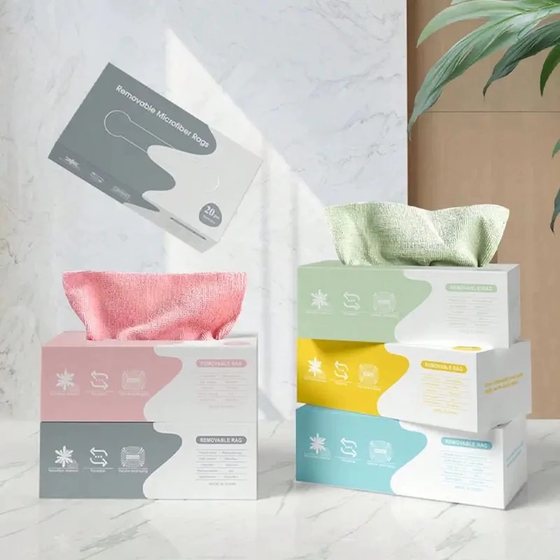 20 pcs Microfiber Cleaning Cloth with Box
