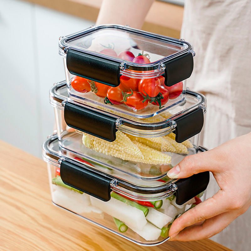 Heavy Quality Set Of 3 Acrylic Food Container